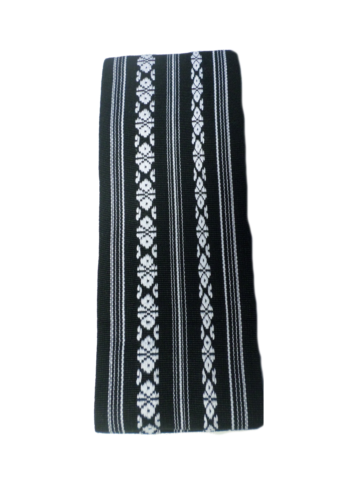 Iaido Obi Kaku-Obi mit Muster schwarz