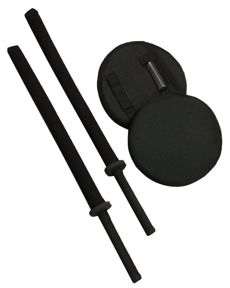 Anti-Aggressionsschläger Set (2 Schläger, 2 Schilde)