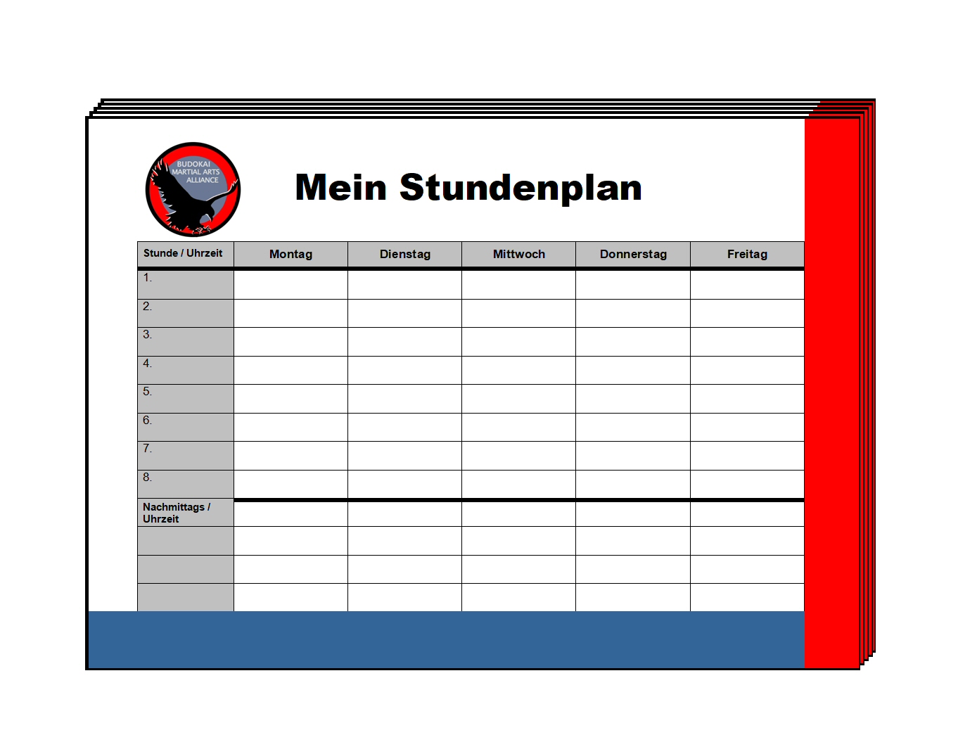 BMA Stundenplan 50 Stk.