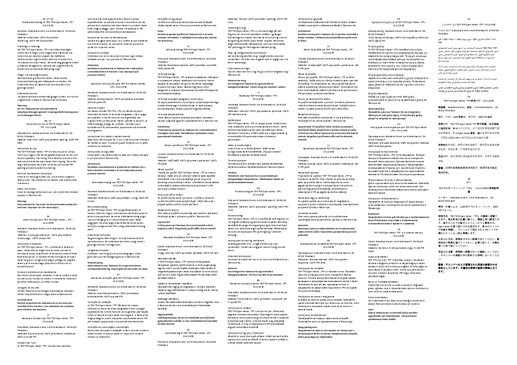 TOP TEN Open Hands ITF