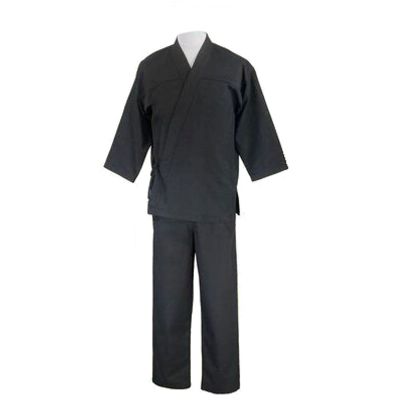 Mediationsanzug und Hausanzug schwarz Deluxe