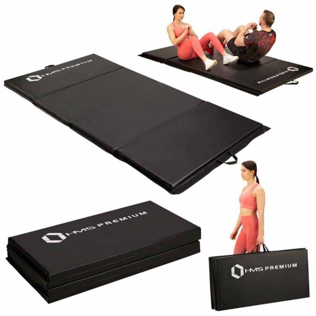 Faltbare Wurfmatte Weichbodenmatte ca. 240 x 120 x 5 cm Schwarz