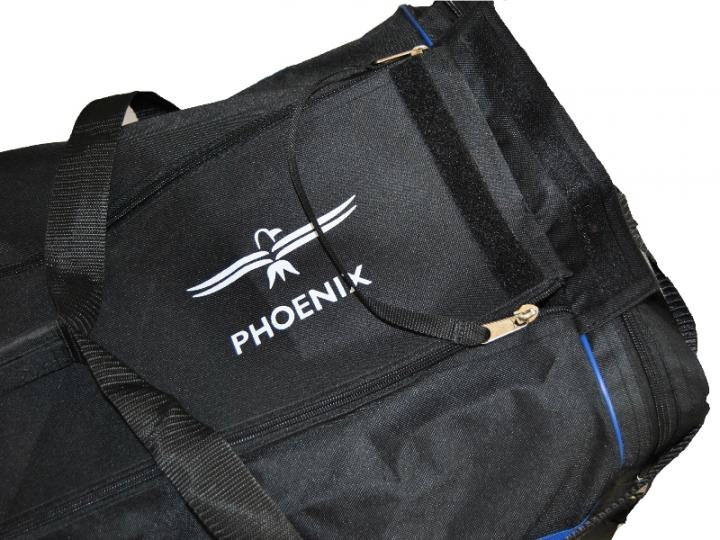 PHOENIX Sporttasche schwarz-blau - S Ohne Druck