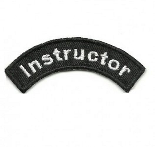 Aufnäher Instructor, halbrund