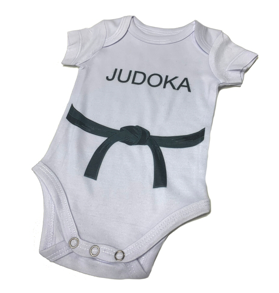 Baby Strampler Kampfsport mit Aufdruck individuell/L (6 - 12 Monate) = Größe 74/80