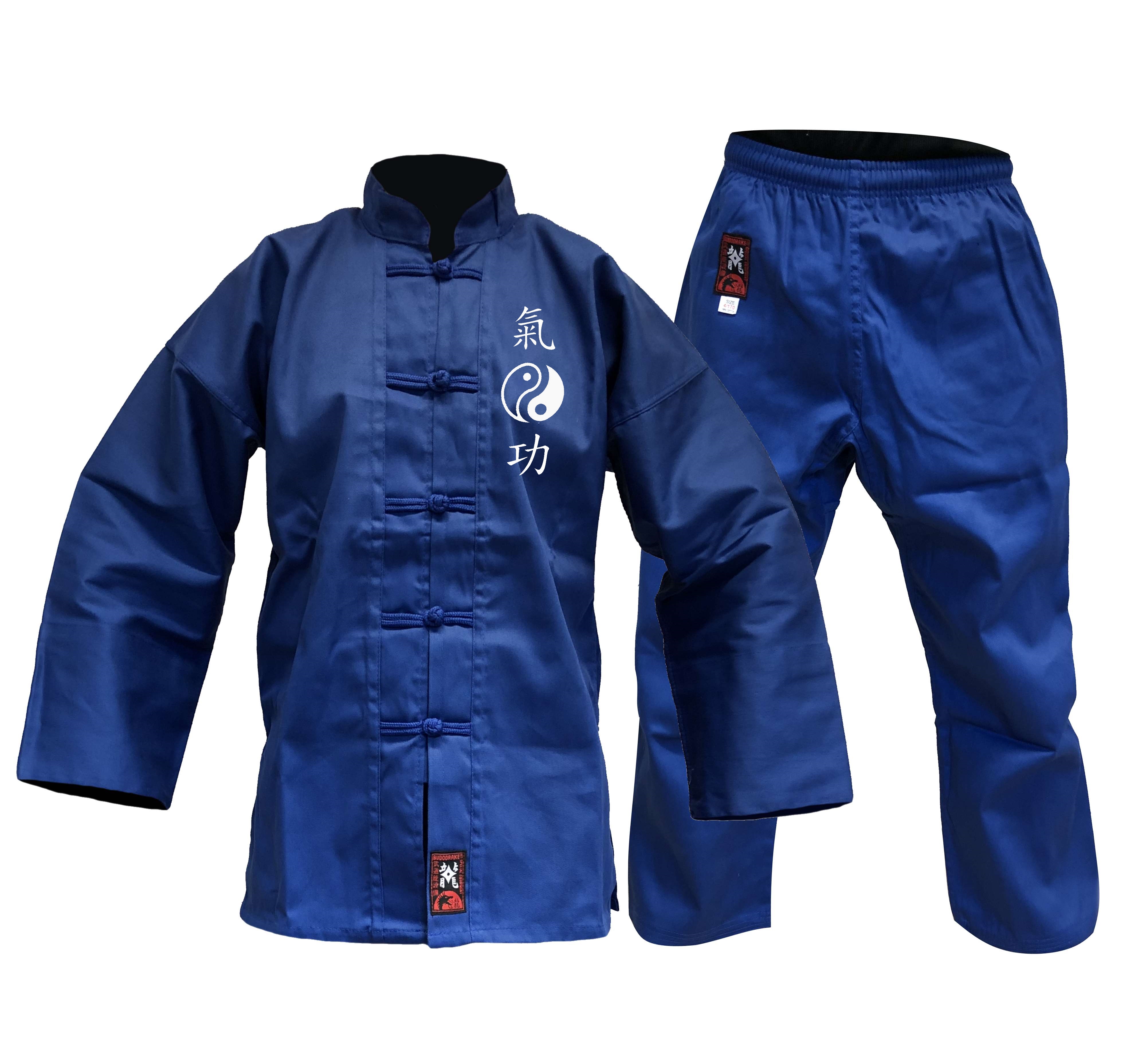 Qi Gong Anzug Baumwolle blau 200