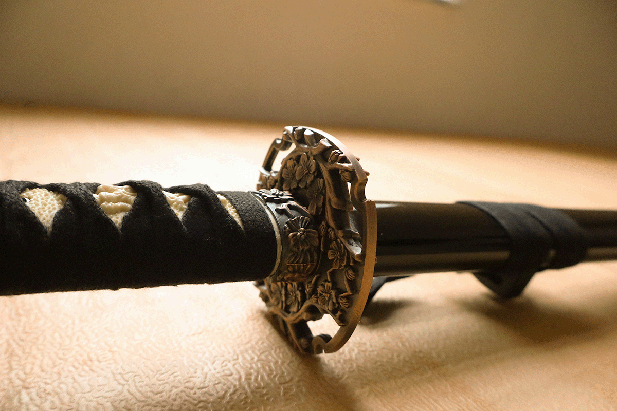 Iaito Katana aus Aluminium, mit Saya / Schwertscheide