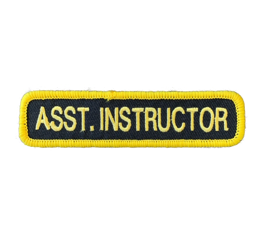 Aufnäher ASST. INSTRUCTOR 10,5 x 2,5 cm