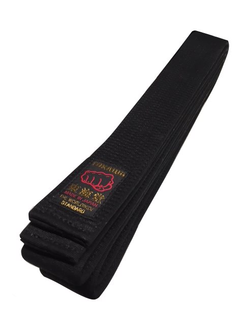 Tokaido Schwarzgurt KIUNSTSEIDE Made in Japan 355