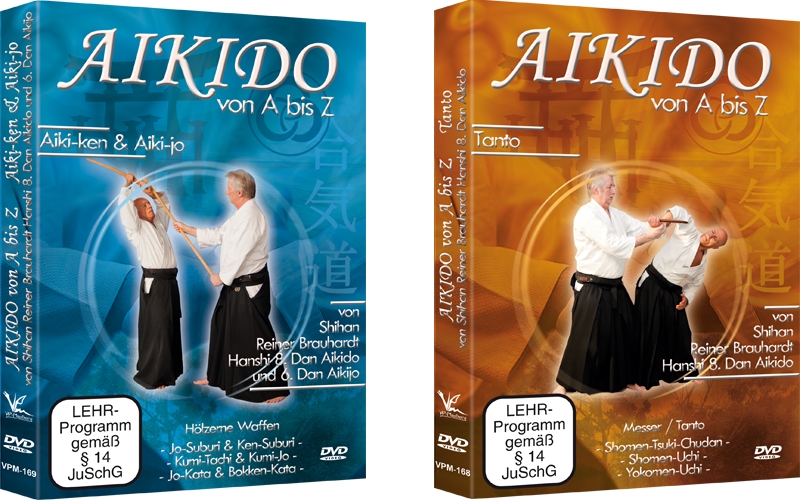 2er DVD Set: Aikido von A bis Z Tanto / Messer + Aiki-Ken & Aiki-Jo
