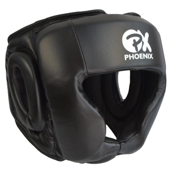 PHOENIX Kopfschutz Kunstleder schwarz XXL