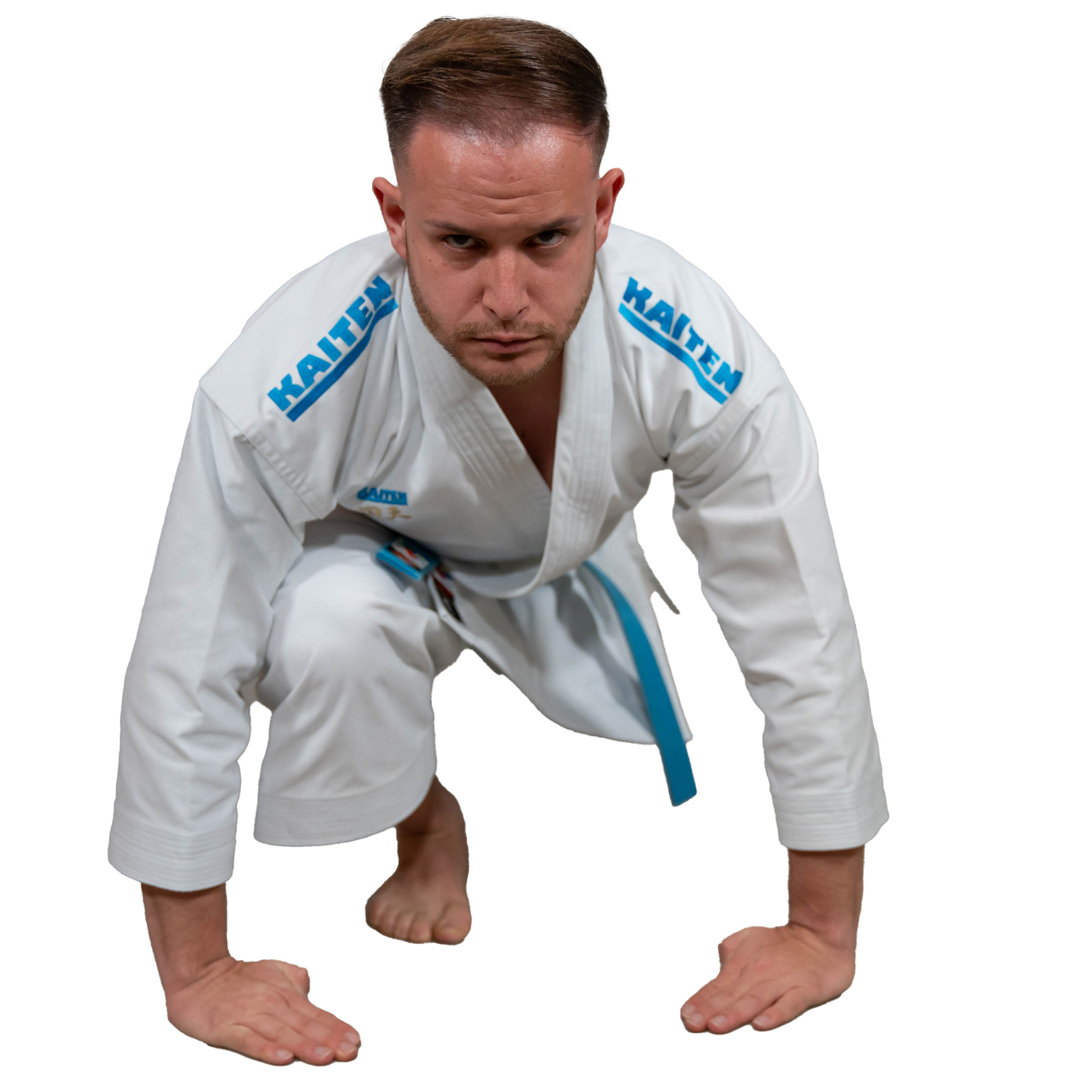 Kaiten Saizen WKF Blaue Schulterstreifen/Gr.210