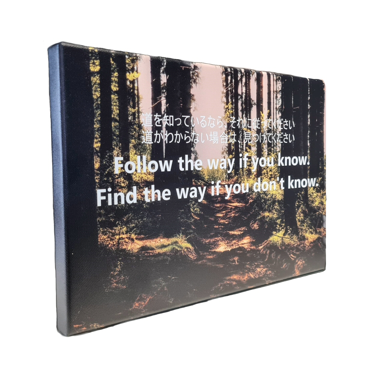 Poster auf Keilrahmen "Follow the way" 60 x 40 cm