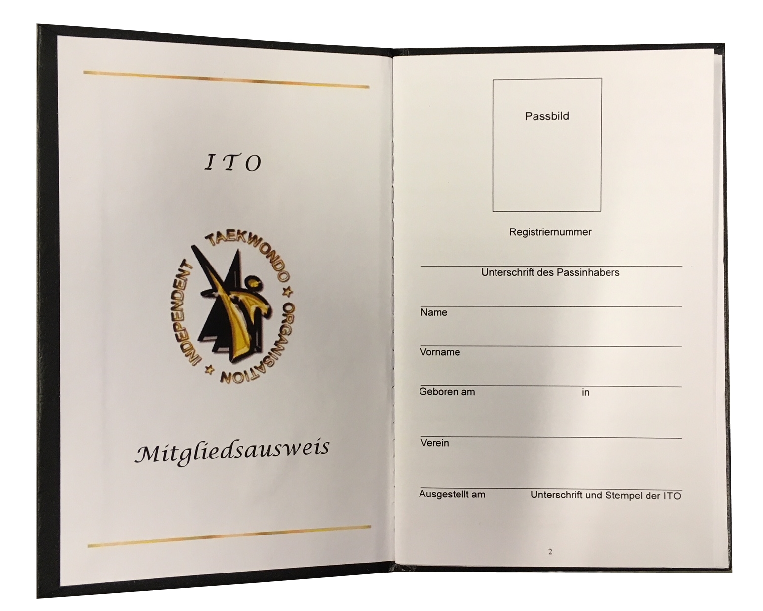 Taekwondo Sportausweis ITO