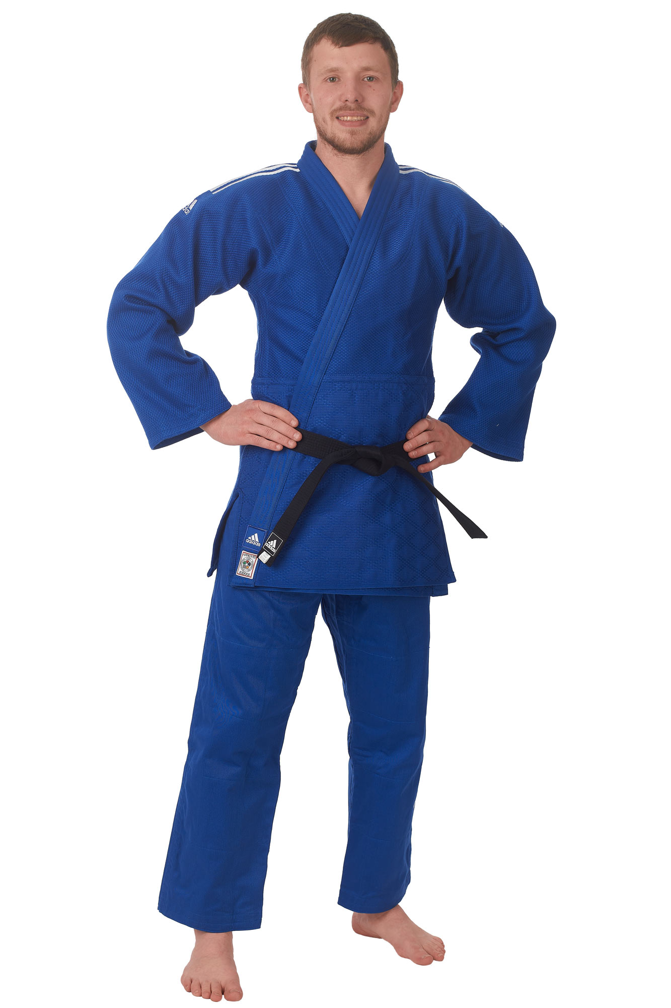 adidas Judoanzug "CHAMPION III" IJF blau