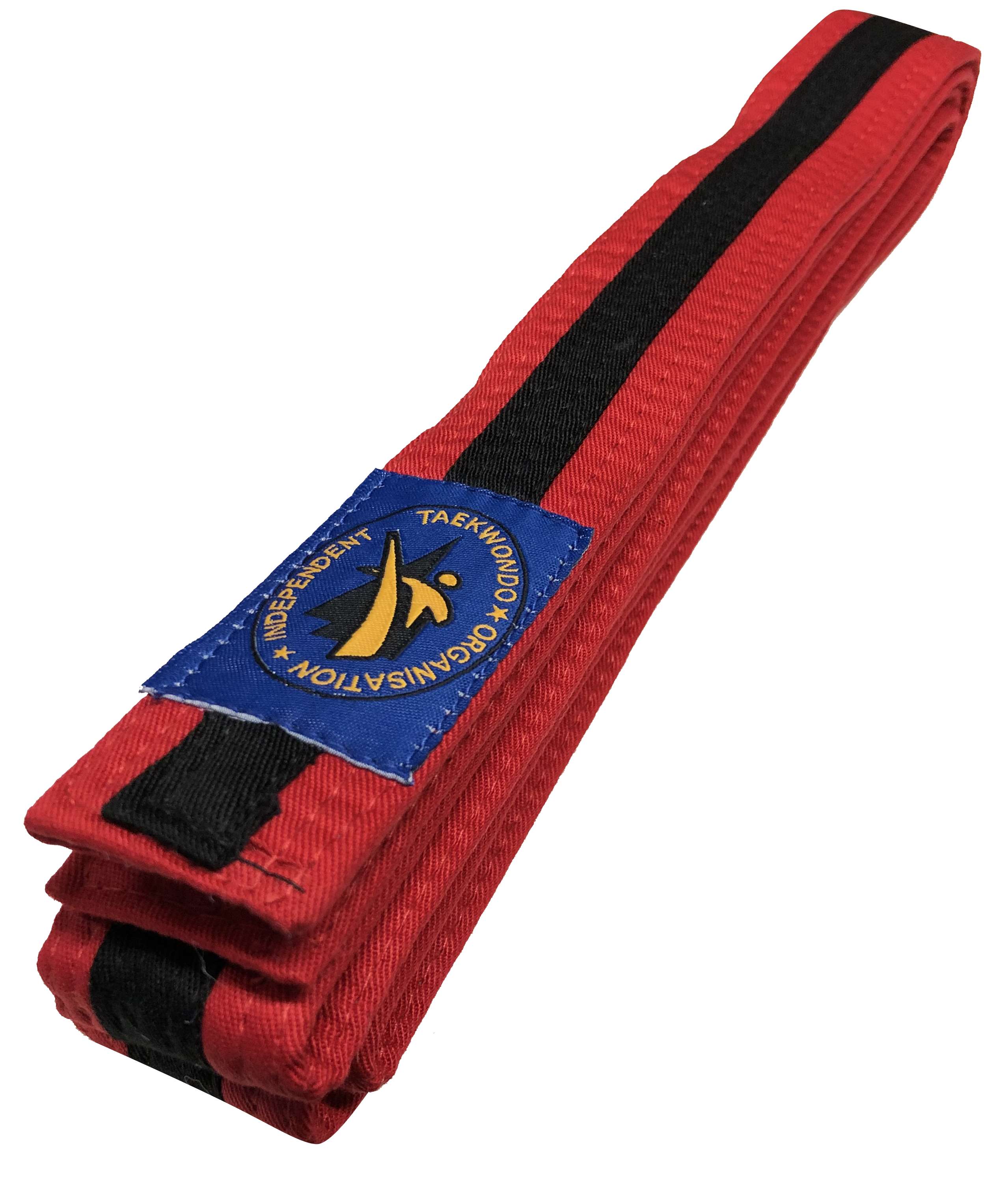 ITO Gürtel rot-schwarz Mittelstreifen