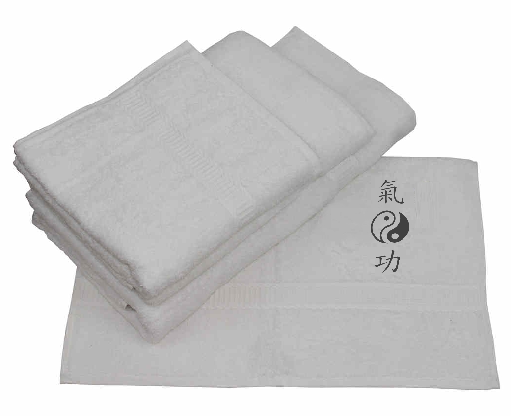 Qigong Saunatuch mit Bestickung