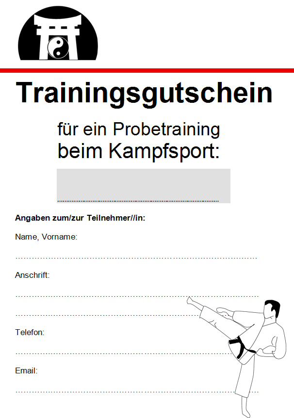 Trainings-Gutschein (100 Stk.) Individuell - 100 St.