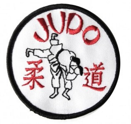 Judo Aufnäher rund