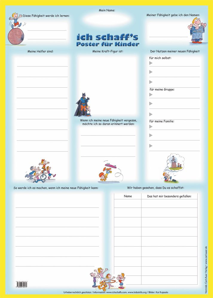 „Ich schaffs!“ – ARBEITSPOSTER (A2) (Furman, Ben / Hegemann, Thomas)