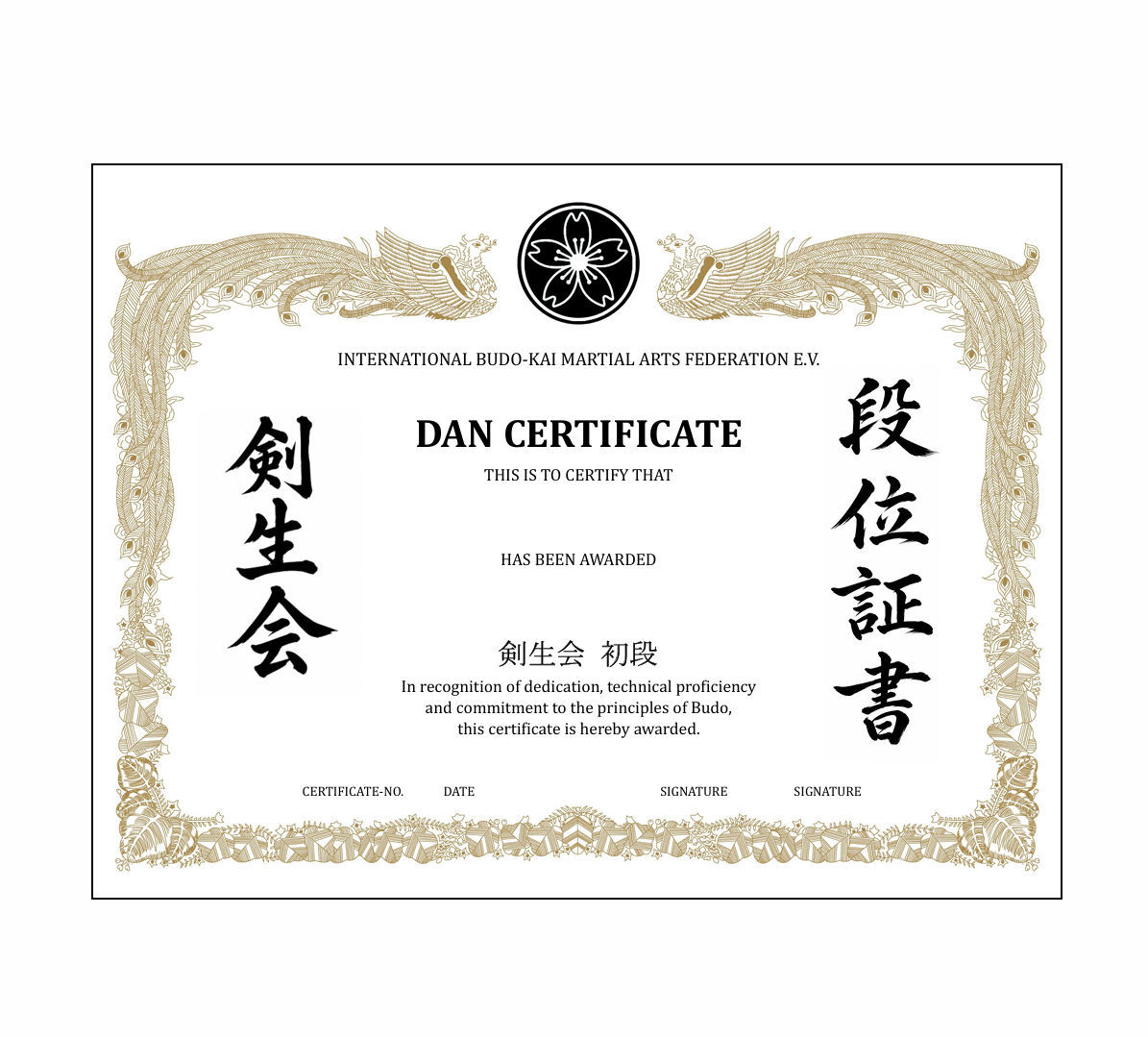 Dan Zertifikat Sakura