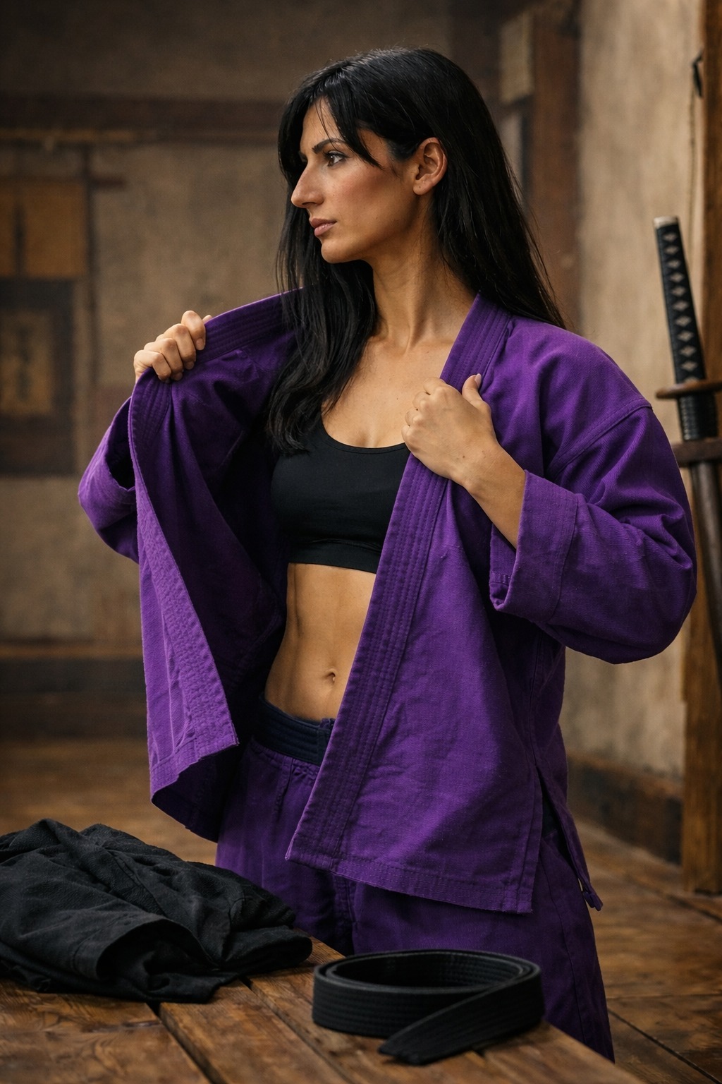 Budo Karateanzug Purple Gi