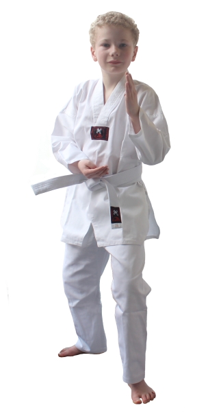 Taekwondo Anzug (Mischgewebe) gewaschen Gr.150 (%SALE)