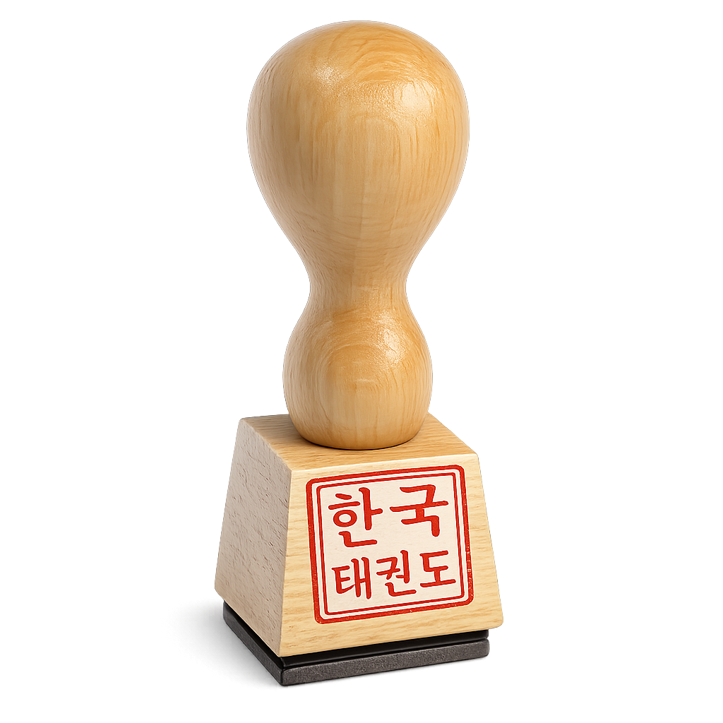 Holzstempel Korea Taekwondo