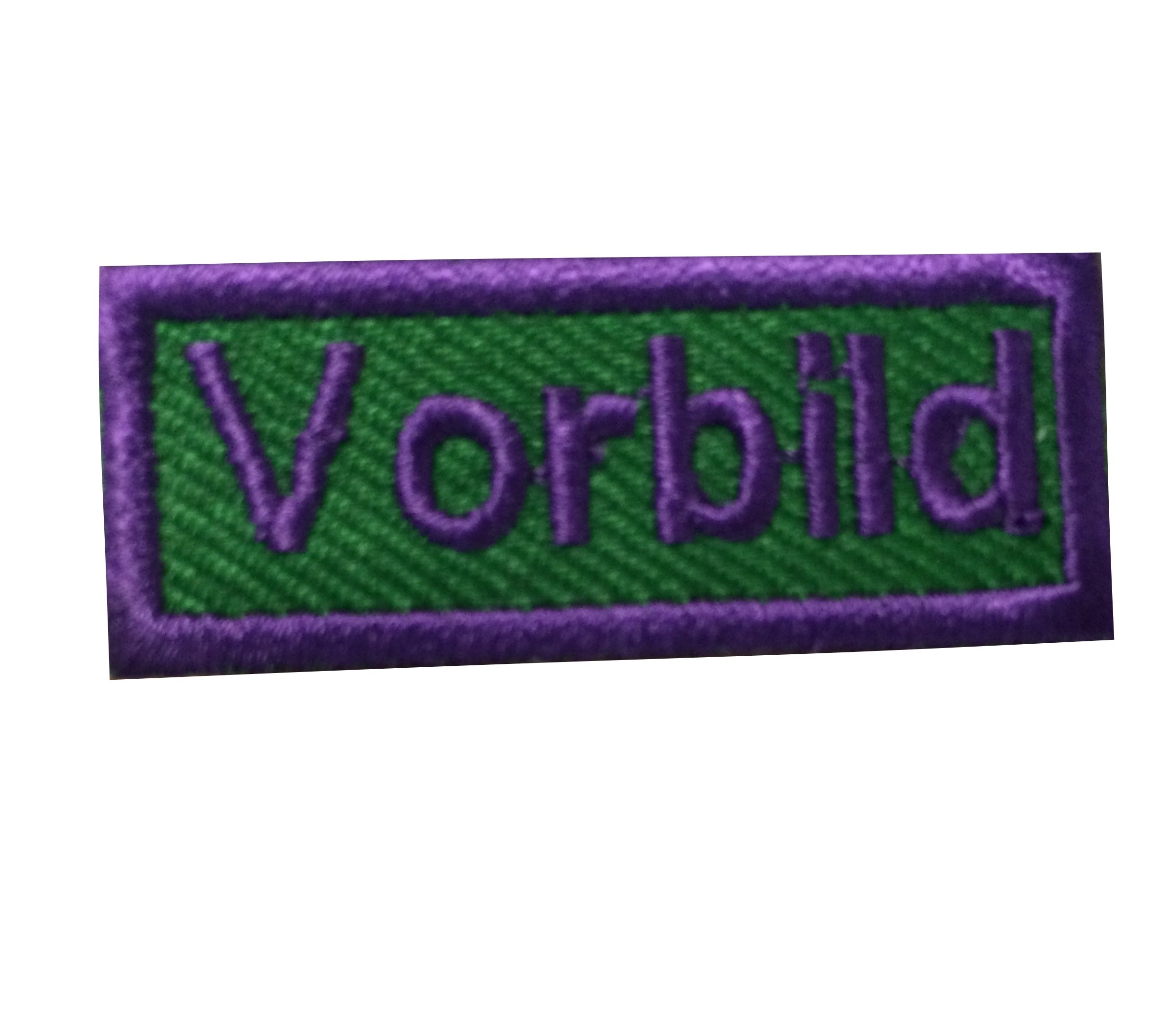 Vorbild - Anerkennungs-Abzeichen / Skill Patch violett/ grün