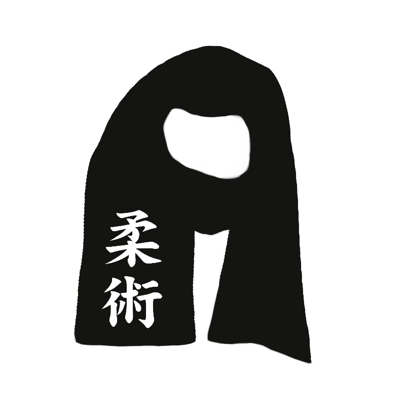 Ju-Jutsu Schal bestickt