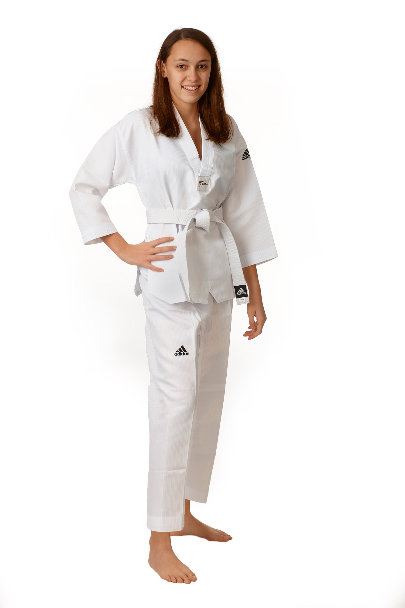 ADIDAS Taekwondo Anzug ADI START II Eco weisses Revers 210