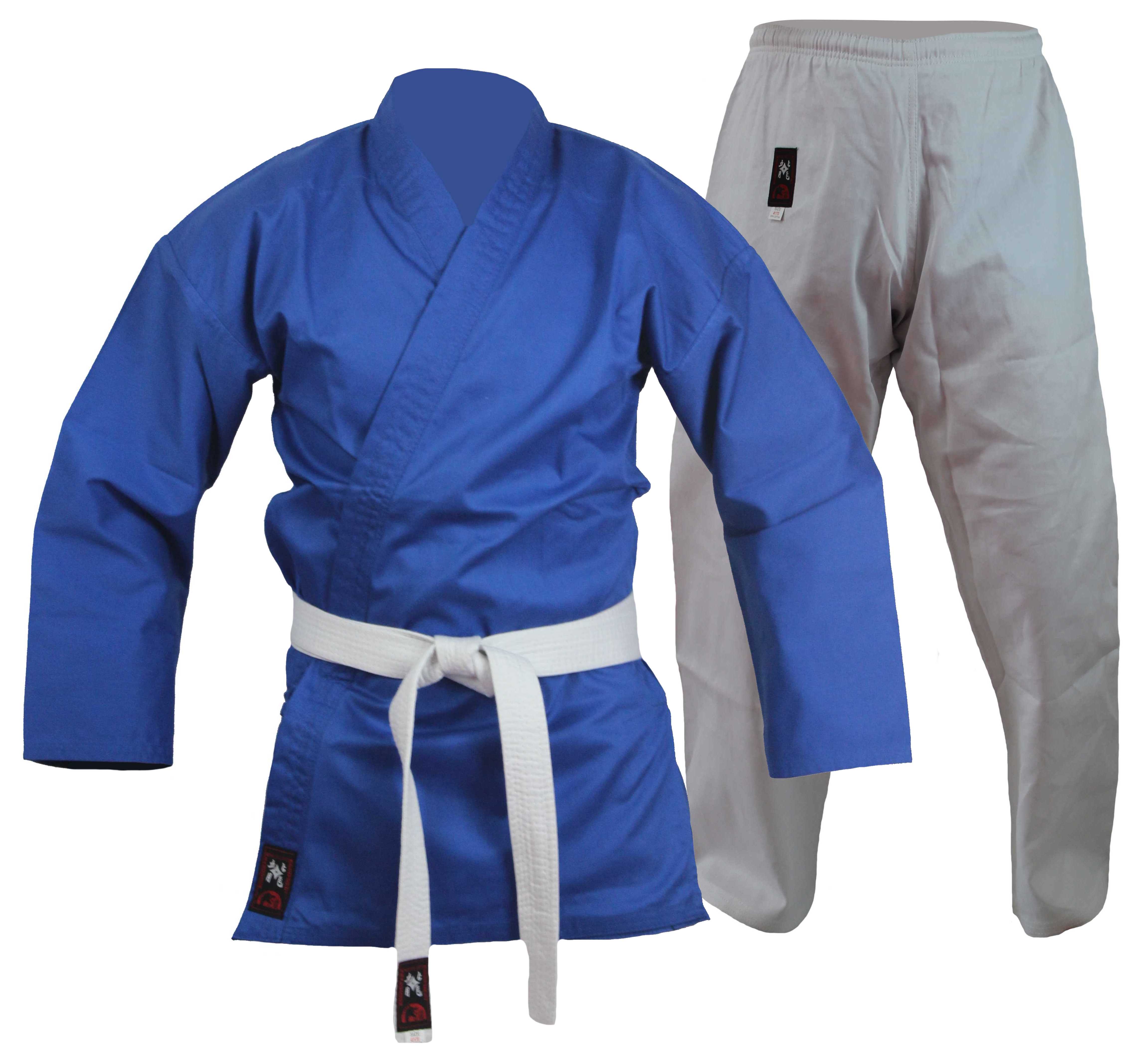 Kampfanzug blau-weiß