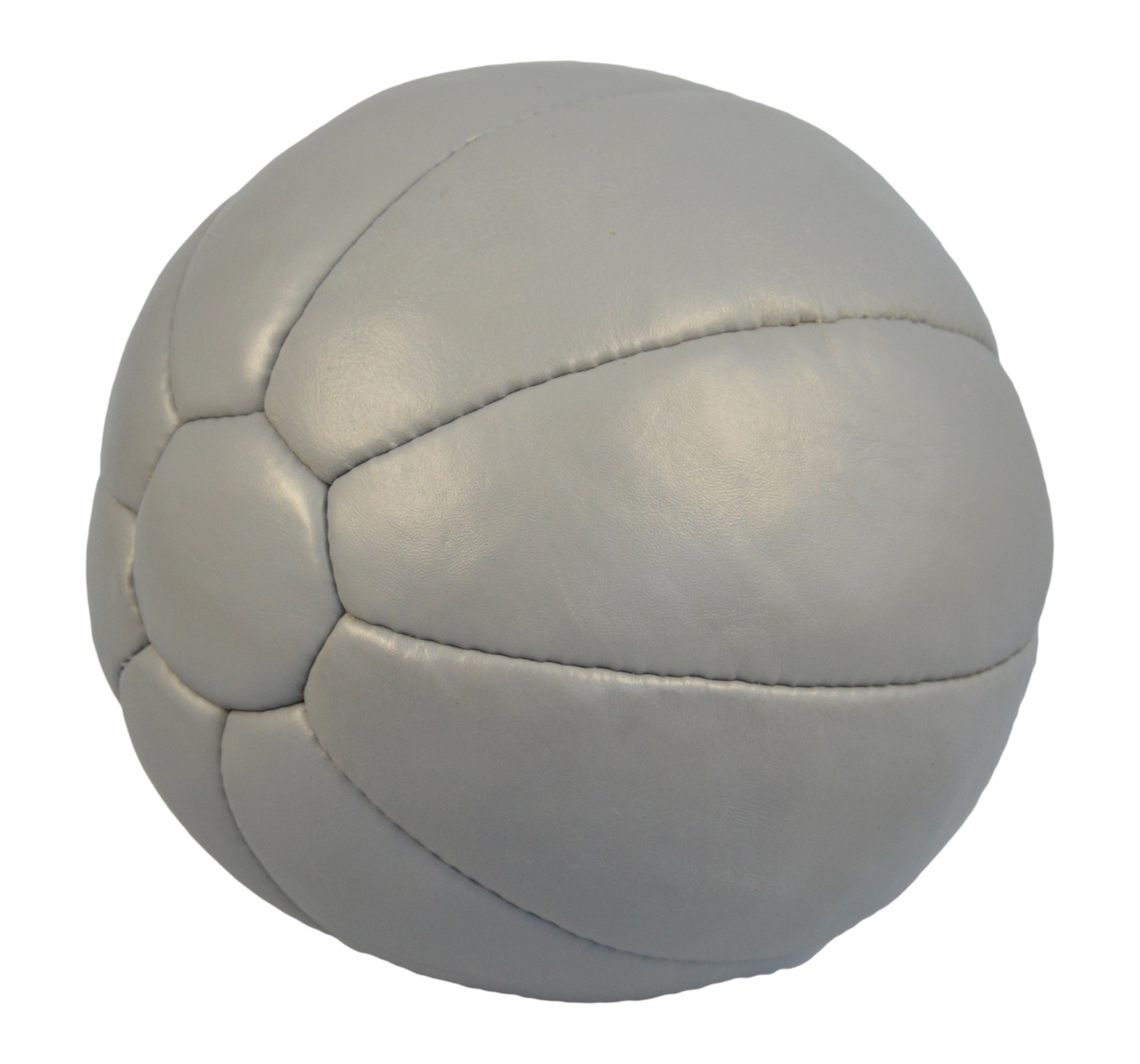 Medizinball Echtleder grau 4 kg