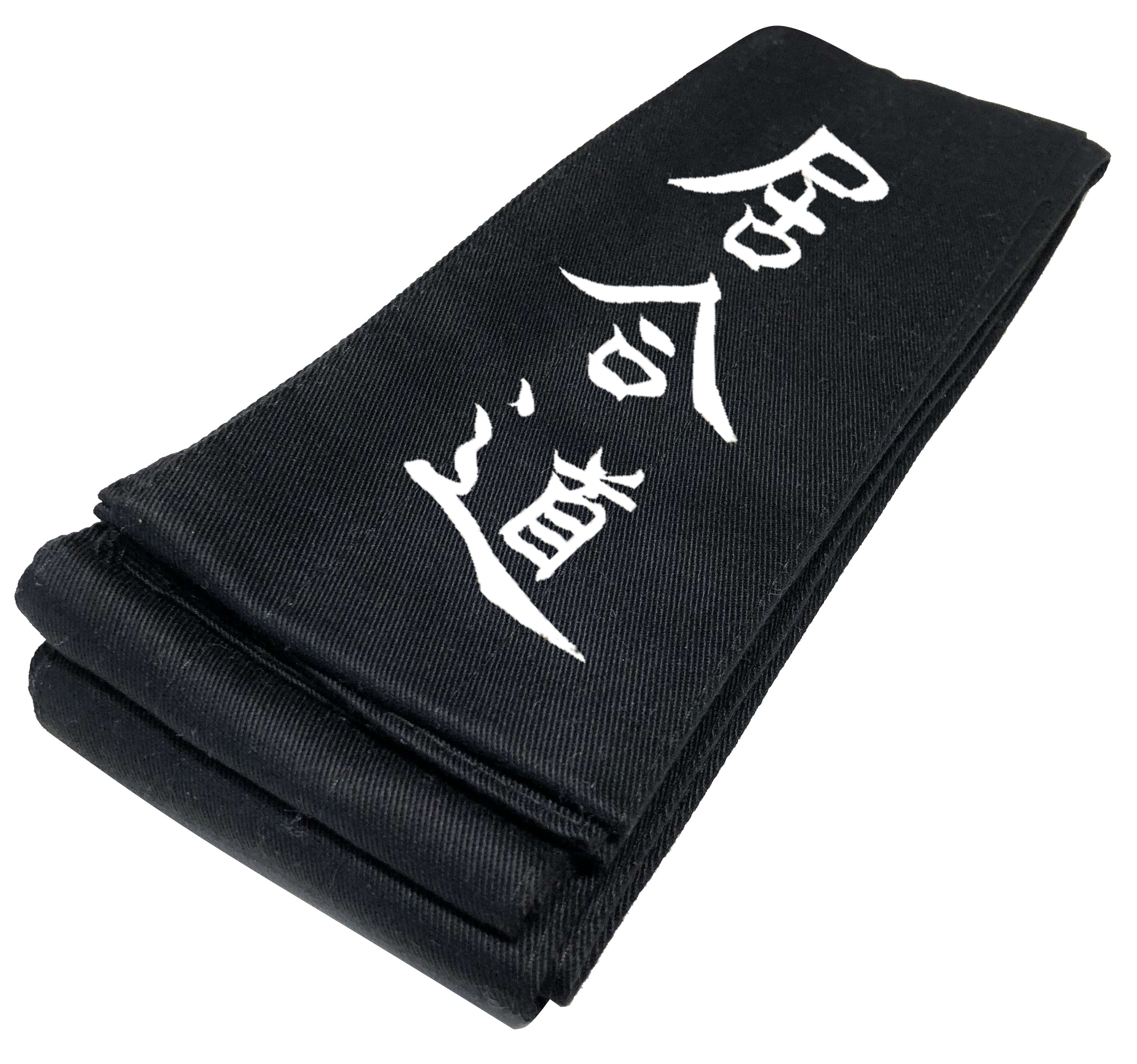 Iaido Obi First Class, schwarz, 400 x 8 cm