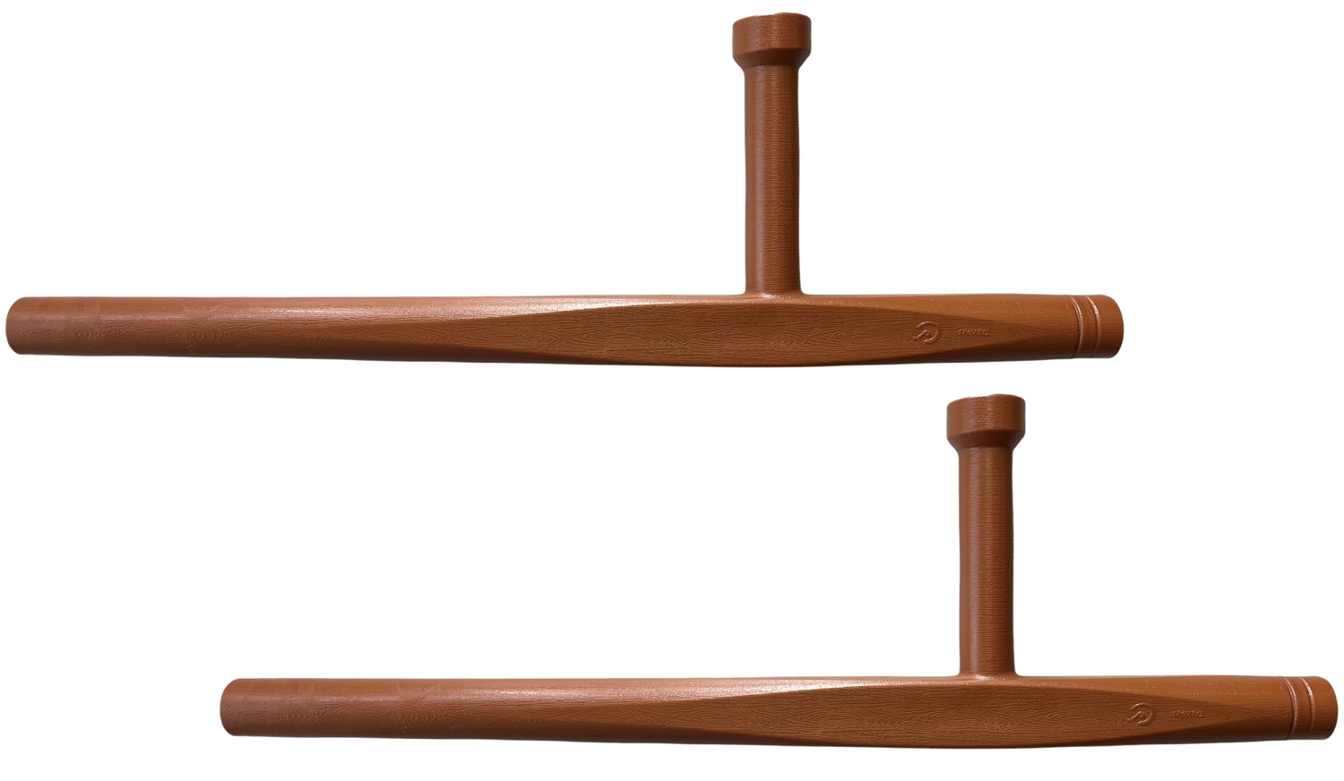 Tonfa aus PU Kunststoff, für Vollkontakt Training braun