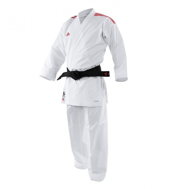 adidas Kumite Karateanzug adiLight mit Schulterstreifen Rot 195