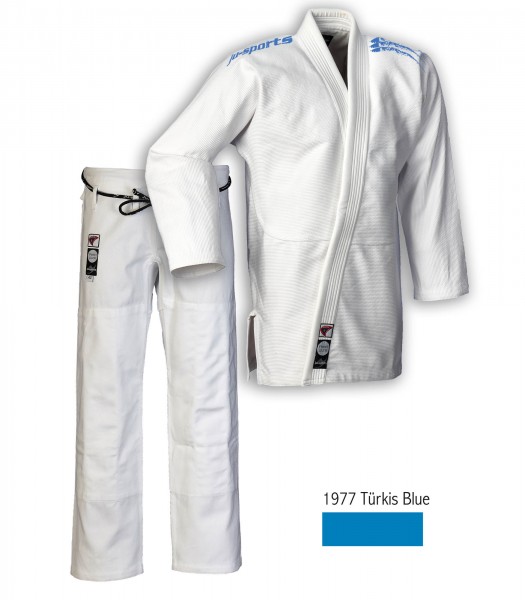 Ju Jutsu Anzug "Pearl Pure" Color Schulterstick A6 gold