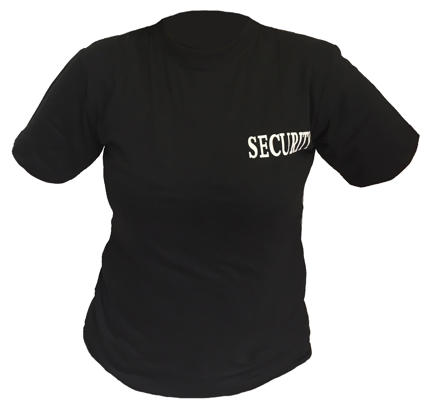 T-Shirt mit Security Aufdruck, Doppeldruck (%SALE)