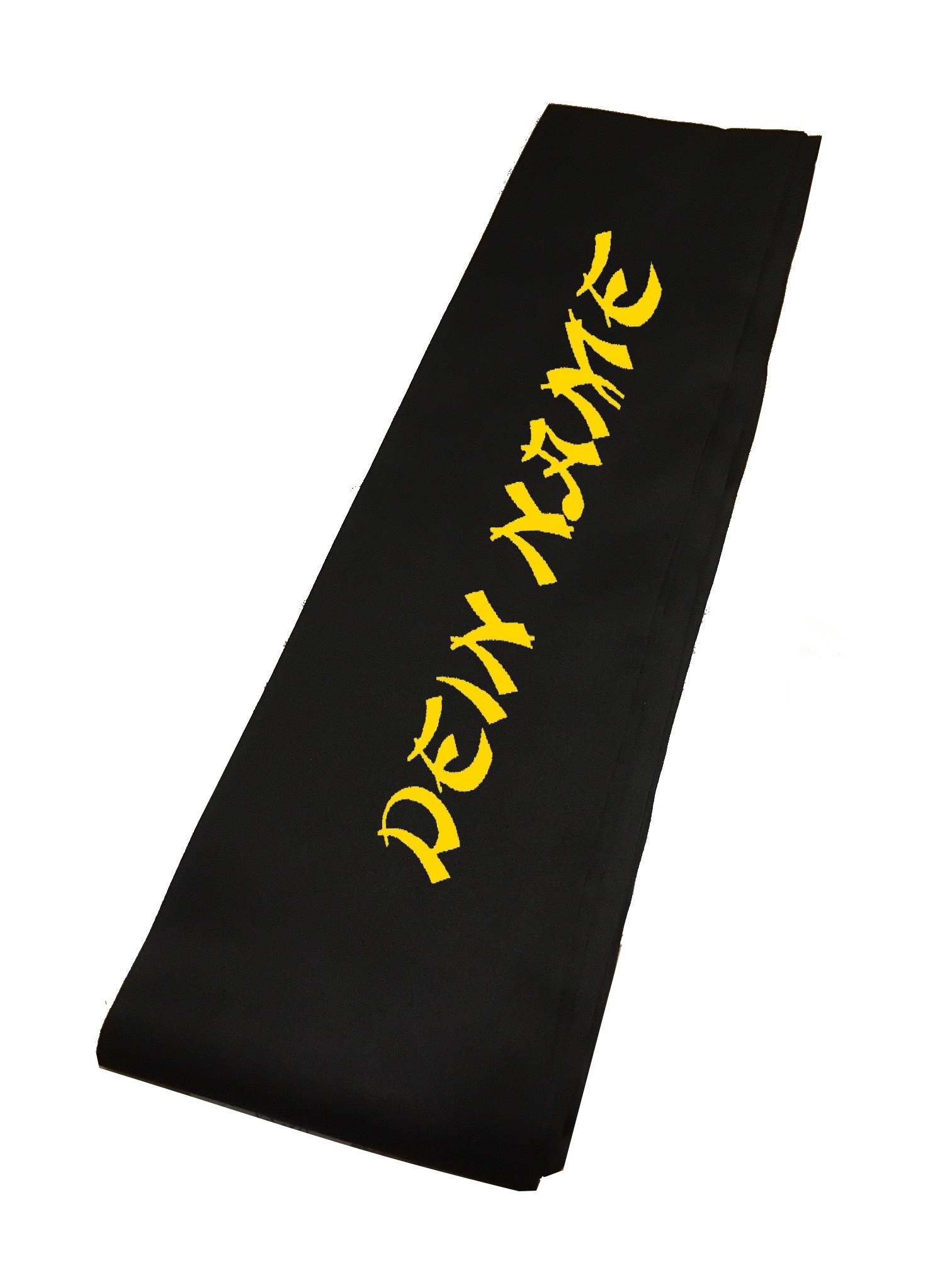 Kung Fu Schärpe Schwarz bestickt nach Wunsch
