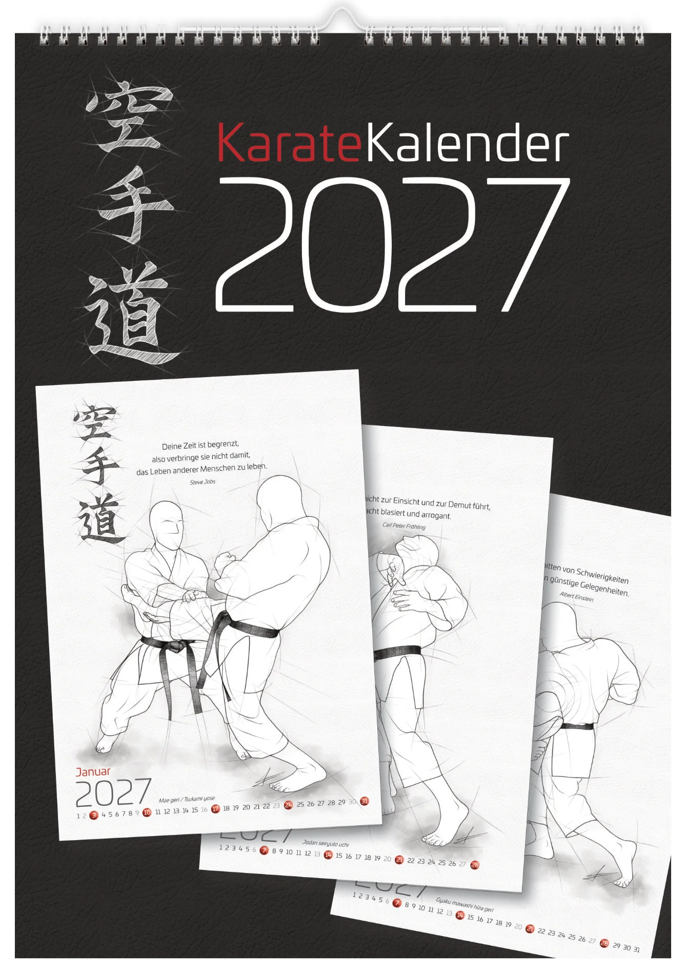 KARATE Wandkalender DINA3 / 2027