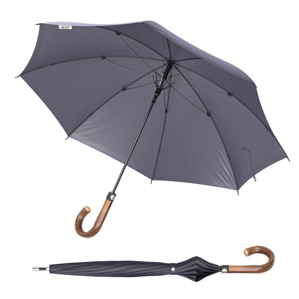 Selbstverteidigungs Schirm / Sicherheitsschirm mit Rundhakengriff