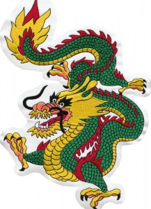 Aufnäher Drachenfigur extra