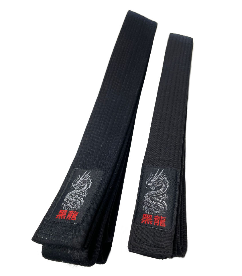 Schwarzgurt Black Dragon Edition 100% Baumwolle