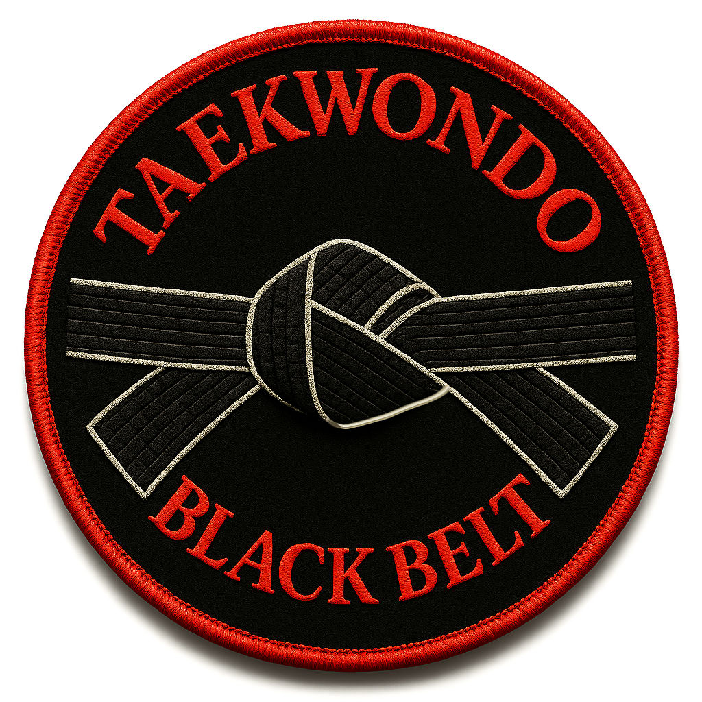 Taekwondo Black Belt Aufnäher