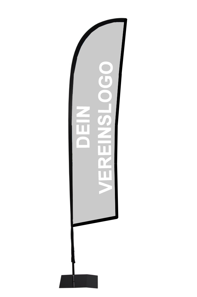 Beachflag individuell bedruckt für Vereine, Organisationen, Dojos