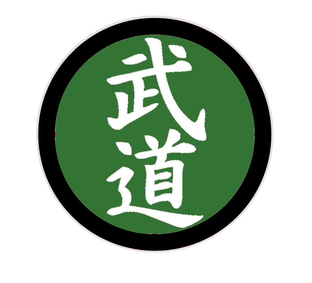 Budo-Aufnäher rund grün-weiß