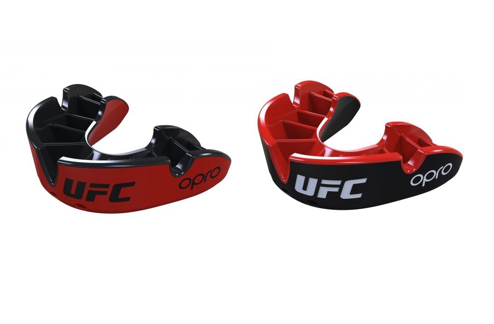 UFC Opro Zahnschutz Silver Edition rot-schwarz