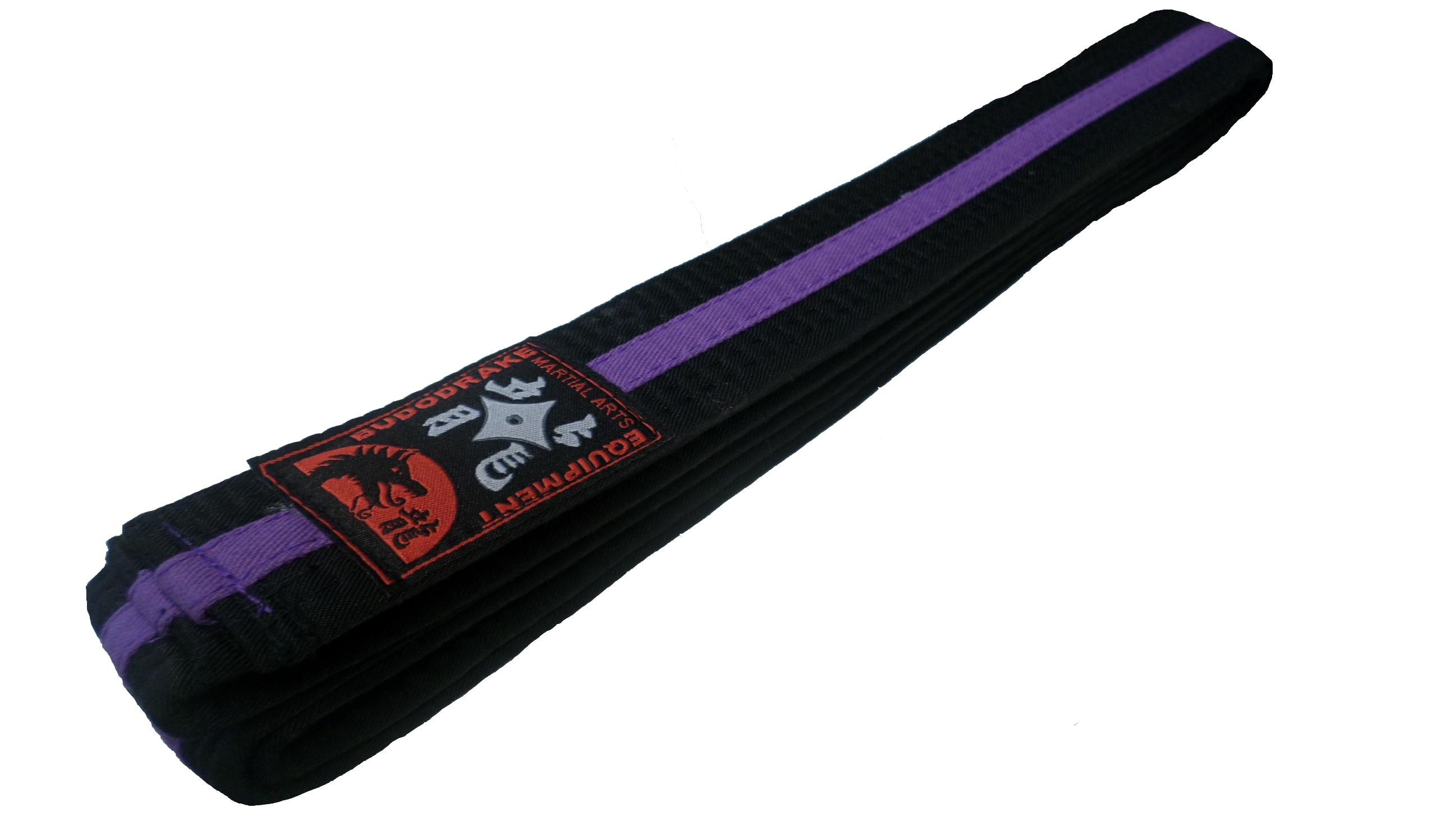 Budogürtel Budodrake, schwarz-violett-schwarz (Mittelstreifen) 350