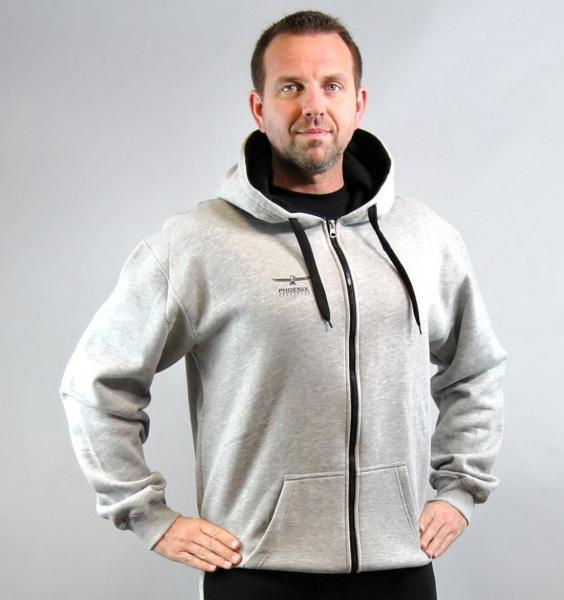 PHOENIX Hoodie grau-schwarz 2XL