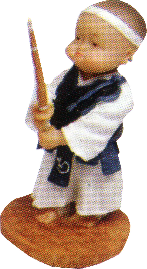 Kendo Figur (H926) 7,5 x 7,5 x 14cm